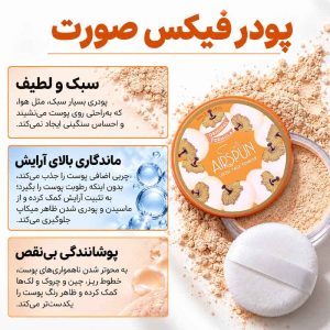 مشخصات و قیمت خرید پودر تثبیت کننده آرایش ایر سپون اصل