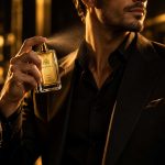 نمایش شخصیت بویایی عطر کوانتوم با طراوت اولیه و رایحه گرم چوب و کهربا